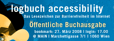 Banner zur öffentlichen Buchausgabe